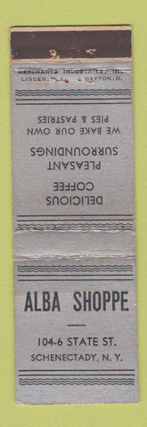 Matchbook Cover - Alba Shoppe Schenectady NY MERCHANTS