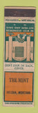 Matchbook Cover - The Mint Helena MT STAR WORN