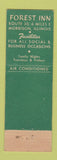 Matchbook Cover - Forest Inn Morrison IL