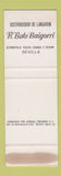 Matchbook Cover - Restaurante La Pastora Sevilla Spain SAMPLE WEAR