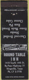 Matchbook Cover - Round Table Inn Kingsville TX