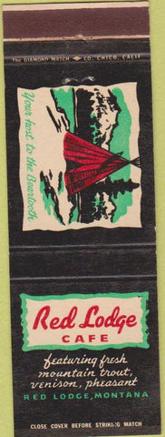 Matchbook Cover - Red Lodge Cafe Red Lodge MT