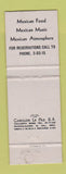 Matchbook Cover - La Margarita Restaurant Bar Puerto Vallarta Mexico WEAR