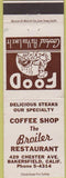 Matchbook Cover - The Broiler Restaurant Bakersfield CA
