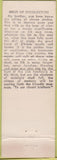 Matchbook Cover - Elks Lodge Union NJ WEAr