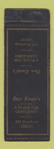 Matchbook Cover - Dan Knott's Chico CA SAMPLE WEAR