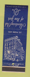 Matchbook Cover - Advertising Club of New York City DD Bean