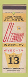 Matchbook Cover - WVEC Channel 13 Norfolk Hampton VA TV Boxing Bugs Bunny