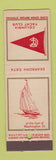 Matchbook Cover - Columbia Yacht Club feature