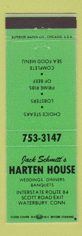 Matchbook Cover - Jack Schmitt's Harten House Waterbury CT