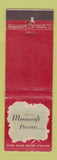 Matchbook Cover - Menucraft Matches Kenilworth IL WEAR