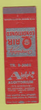 Matchbook Cover - Adelphi Auditorium Philadelphia PA Eskimo