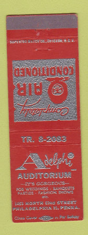 Matchbook Cover - Adelphi Auditorium Philadelphia PA Eskimo