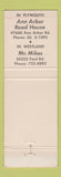 Matchbook Cover - Ginopolis' Italian Restaurant Redford MI pizza