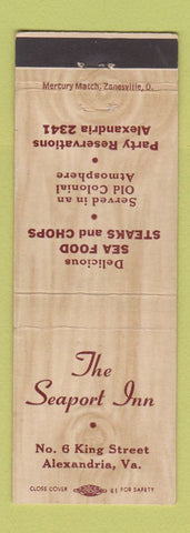 Matchbook Cover - Seaport Inn Alexandria VA