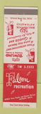 Matchbook Cover - Falcon Recreation Bowling Detroit MI girlie
