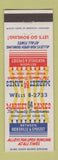 Matchbook Cover - Market Lanes Bowling Hicksville Syosset LI NY