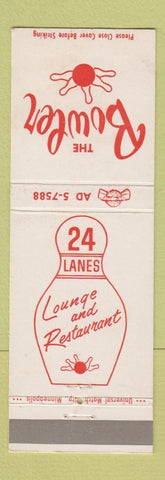 Matchbook Cover - The Bowler Bowling Fargo ND