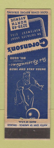 Matchbook Cover - Goranson's Bowling Chicago IL