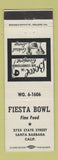 Matchbook Cover - Fiesta Bowling Santa Barbara CA