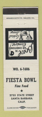 Matchbook Cover - Fiesta Bowling Santa Barbara CA