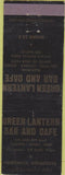 Matchbook Cover - Green Lantern Bar Cafe Hardwick MN