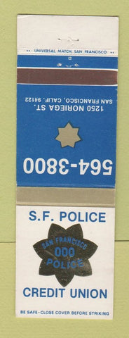 Matchbook Cover - San Francisco CA Police Credit Union