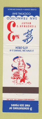 Matchbook Cover - Sabella and La Toree San Francisco CA