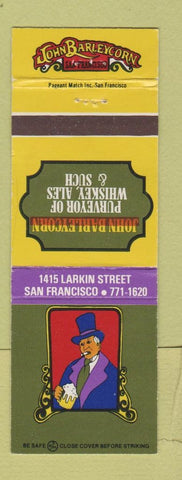 Matchbook Cover - John Barleycorn San Francisco CA
