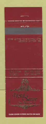 Matchbook Cover - Hotel Savoy San Francisco CA