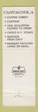 Matchbook Cover - Castagnola Restaurant San Francisco CA