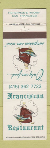 Matchbook Cover - Franciscan Restaurant San Francisco CA