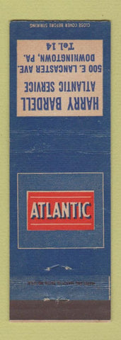 Matchbook Cover - Harry Bardell Atlantic oil gas Downingtown PA