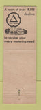 Matchbook Cover - Cities oil gas Robbins Larned KS