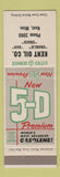Matchbook Cover - Cities oil gas Kent MN