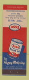 Matchbook Cover - Esso oil gas Tiny Walke Norfolk VA