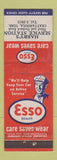 Matchbook Cover - Esso oil gas Harry's Chattanooga TN WEAR