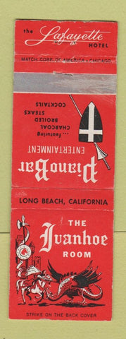 Matchbook Cover - Lafayette Hotel Ivanhoe Room Long Beach CA WEAR