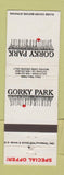Matchbook Cover - Gorky Park T Shirt Offer Movie