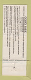 Matchbook Cover - Gorky Park T Shirt Offer Movie