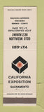 Matchbook Cover - Gold Medallion Restaurant Sacramento CA Expo