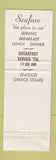 Matchbook Cover - Seafare Restaurant Nags Head NC