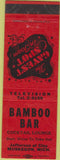 Matchbook Cover - Bamboo Bar Muskegon MI red