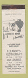 Matchbook Cover - Eleanor's Restaurant Opp AL