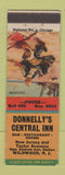 Matchbook Cover - Donnelly's Central Inn Wildwood NJ