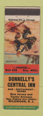Matchbook Cover - Donnelly's Central Inn Wildwood NJ