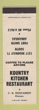 Matchbook Cover - Kountry Kitchen Restaurant Fort Smith AR