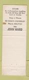Matchbook Cover - Ed Shults Chevrolet Jamestown NY John Ward