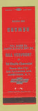 Matchbook Cover - Ed Shults Chevrolet Jamestown NY Bill Vervoort