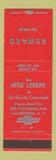 Matchbook Cover - Ed Shults Chevrolet Jamestown NY Herb Loberg